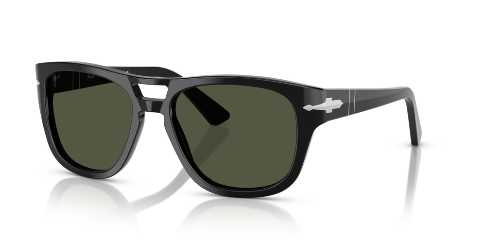Persol PO3366S mit Schwarz Gestell und Grün Gläsern - Bild 1