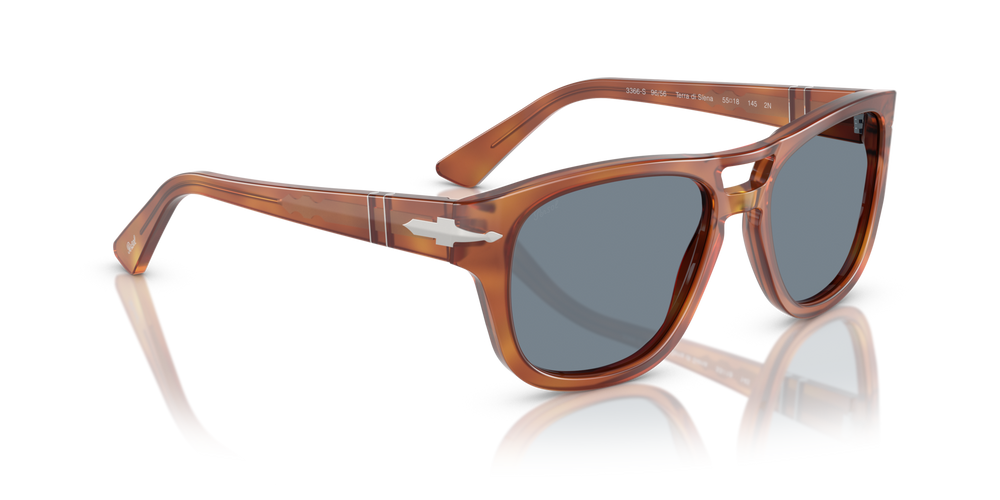 Persol PO3366S con Montatura Terra di Siena e Lenti Blu - Immagine 3