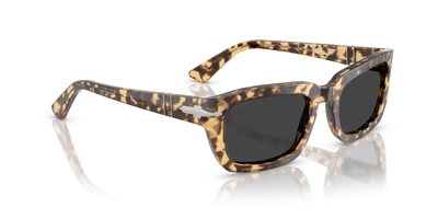 Persol PO3367S with Brown Beige Tortoise Frame and Black Lenses - Image 3