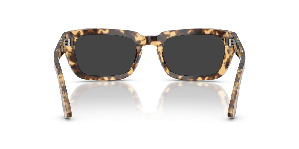 Persol PO3367S with Brown Beige Tortoise Frame and Black Lenses - Image 5