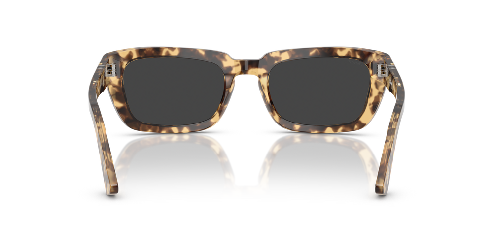 Persol PO3367S with Brown Beige Tortoise Frame and Black Lenses - Image 5