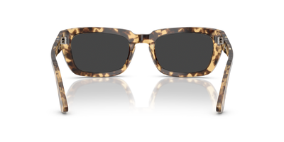 Persol PO3367S with Brown Beige Tortoise Frame and Black Lenses - Image 5