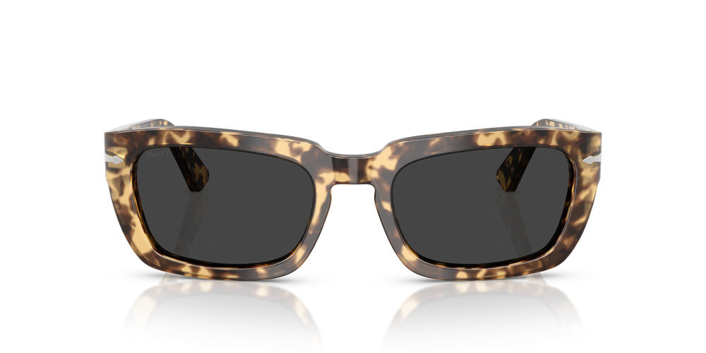 Persol PO3367S with Brown Beige Tortoise Frame and Black Lenses - Image 2