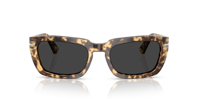 Persol PO3367S with Brown Beige Tortoise Frame and Black Lenses - Image 2