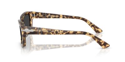 Persol PO3367S with Brown Beige Tortoise Frame and Black Lenses - Image 4