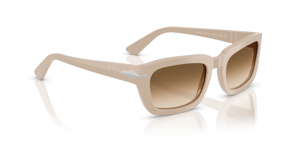 Persol PO3367S with Solid Beige Frame and Brown Lenses - Image 3