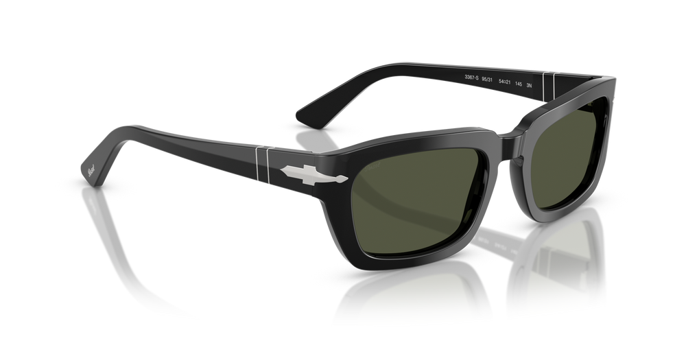 Persol PO3367S con Montatura Nero e Lenti Verde - Immagine 3