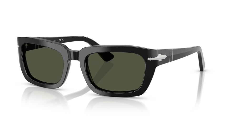 Persol PO3367S with Black Frame and Green Lenses - Image 1