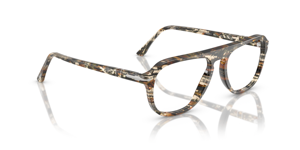 Persol PO3368V with Amber Brown/Pirate Black Frame - Image 3