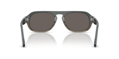 Persol PO3369S with Grey Striped Green Frame and Grey Lenses - Image 5