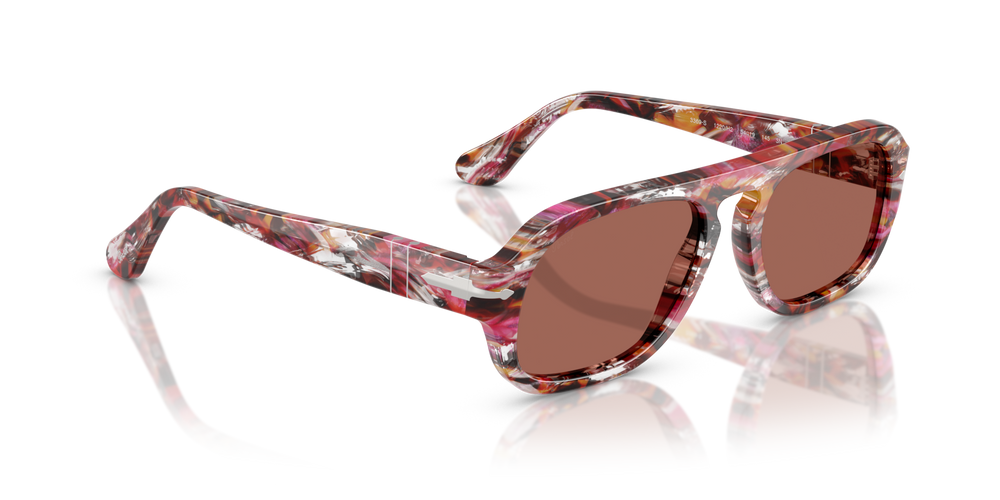 Persol PO3369S with Cyclamen/Khaki Frame and Brown Lenses - Image 3