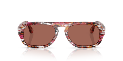 Persol PO3369S with Cyclamen/Khaki Frame and Brown Lenses - Image 2