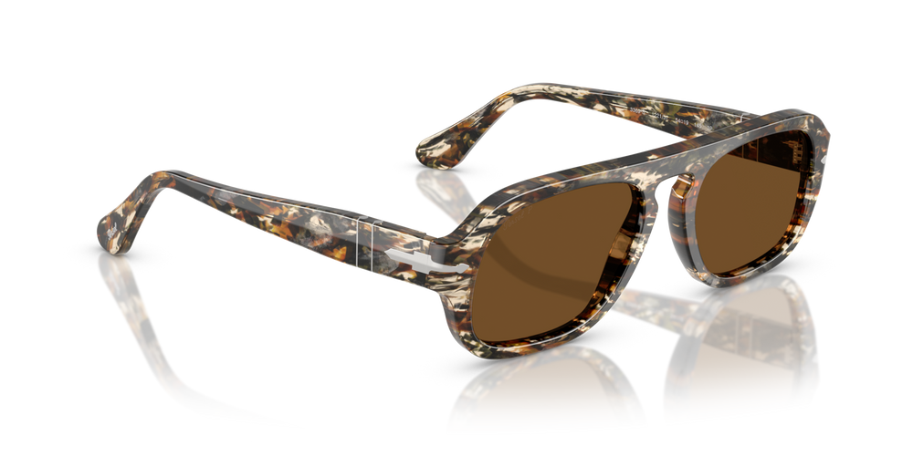 Persol PO3369S con Montatura Marrone ambrato/pirate black e Lenti Marrone - Immagine 3