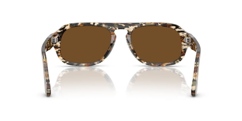 Persol PO3369S with Amber Brown/Pirate Black Frame and Brown Lenses - Image 5
