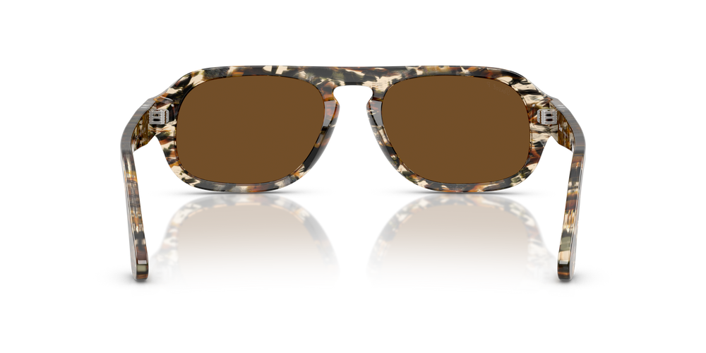 Persol PO3369S with Amber Brown/Pirate Black Frame and Brown Lenses - Image 5