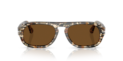 Persol PO3369S with Amber Brown/Pirate Black Frame and Brown Lenses - Image 2