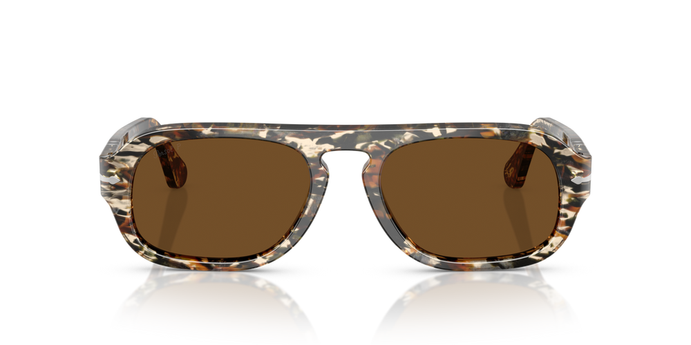 Persol PO3369S con Montatura Marrone ambrato/pirate black e Lenti Marrone - Immagine 2