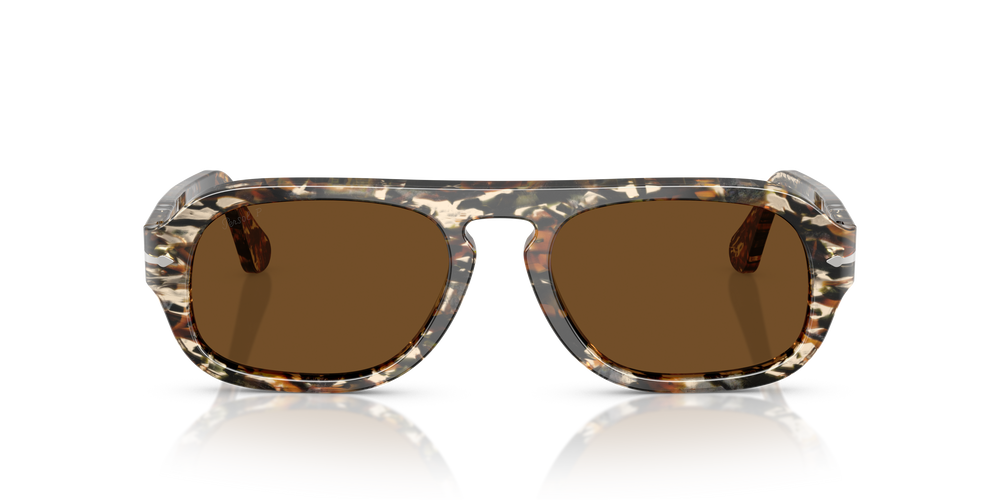 Persol PO3369S with Amber Brown/Pirate Black Frame and Brown Lenses - Image 2