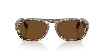 Persol PO3369S with Amber Brown/Pirate Black Frame and Brown Lenses - Image 2