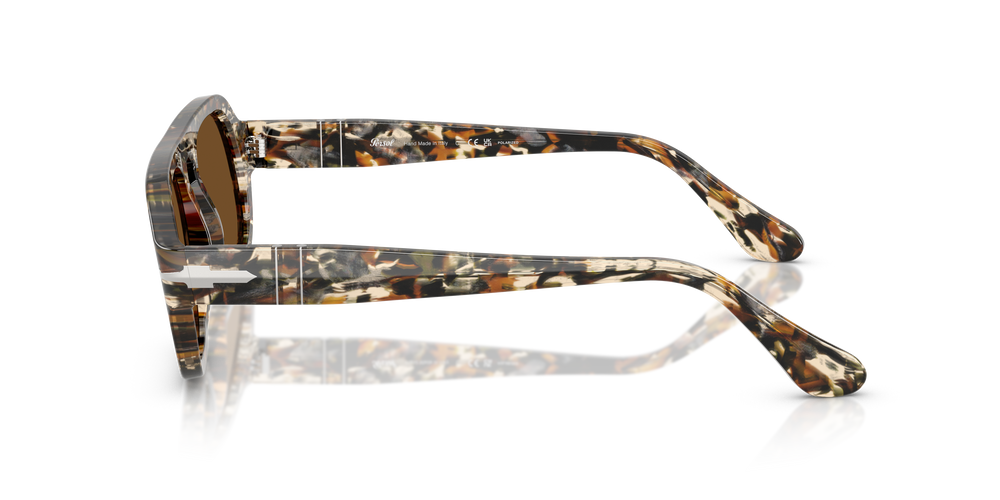 Persol PO3369S with Amber Brown/Pirate Black Frame and Brown Lenses - Image 4