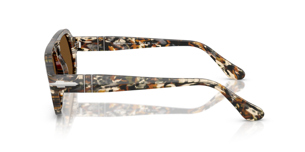 Persol PO3369S with Amber Brown/Pirate Black Frame and Brown Lenses - Image 4