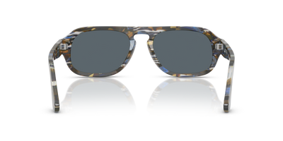 Persol PO3369S with Frost Grey/Nautical Blue Frame and Blue Lenses - Image 5