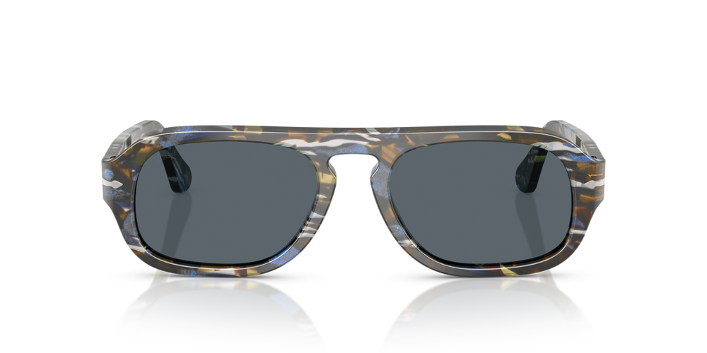 Persol PO3369S with Frost Grey/Nautical Blue Frame and Blue Lenses - Image 2