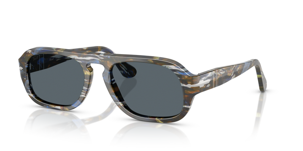 Persol PO3369S with Frost Grey/Nautical Blue Frame and Blue Lenses - Image 1