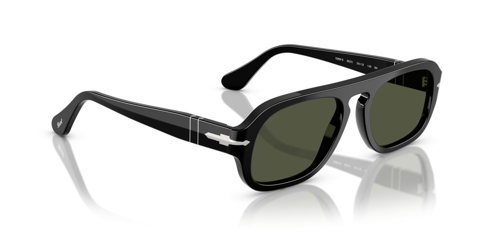 Persol PO3369S with Black Frame and Green Lenses - Image 3