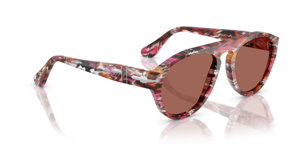 Persol PO3370S with Cyclamen/Khaki Frame and Brown Lenses - Image 3