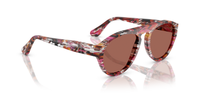 Persol PO3370S with Cyclamen/Khaki Frame and Brown Lenses - Image 3