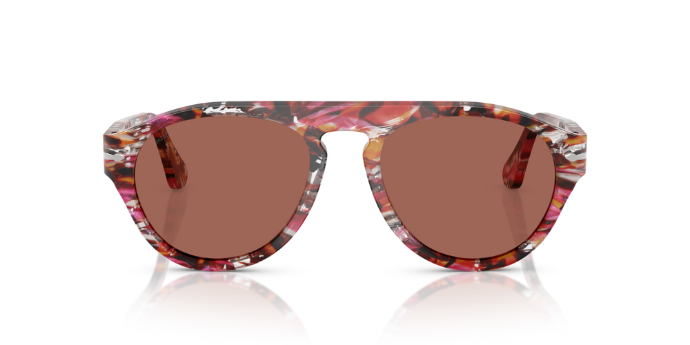 Persol PO3370S with Cyclamen/Khaki Frame and Brown Lenses - Image 2