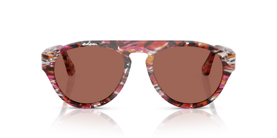 Persol PO3370S with Cyclamen/Khaki Frame and Brown Lenses - Image 2