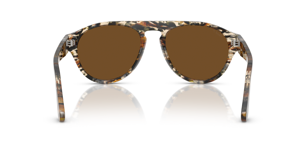 Persol PO3370S con Montatura Marrone ambrato/pirate black e Lenti Marrone - Immagine 5
