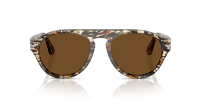 Persol PO3370S con Montatura Marrone ambrato/pirate black e Lenti Marrone - Immagine 2