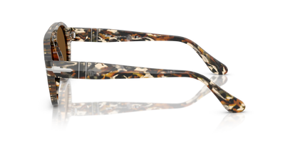 Persol PO3370S con Montura Marrón ámbar/negro pirata y Lentes Marrón - Imagen 4