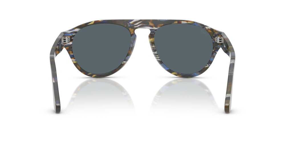 Persol PO3370S con Montatura Grigio frost/blu nautical e Lenti Blu - Immagine 5