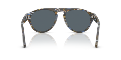 Persol PO3370S with Frost Grey/Nautical Blue Frame and Blue Lenses - Image 5