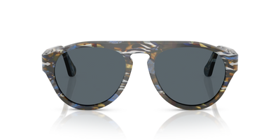 Persol PO3370S with Frost Grey/Nautical Blue Frame and Blue Lenses - Image 2