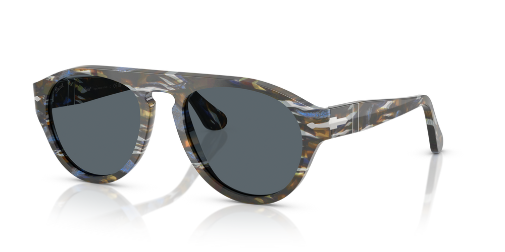 Persol PO3370S with Frost Grey/Nautical Blue Frame and Blue Lenses - Image 1