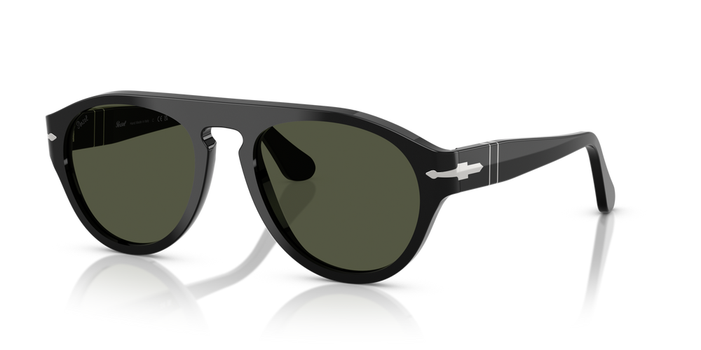 Persol PO3370S with Black Frame and Green Lenses - Image 1