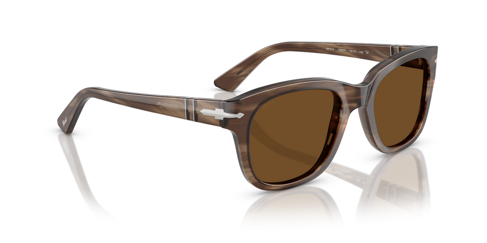 Persol PO3372S con Montatura Striato Marrone e Lenti Marrone - Immagine 3