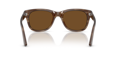 Persol PO3372S with Striped Brown Frame and Brown Lenses - Image 5