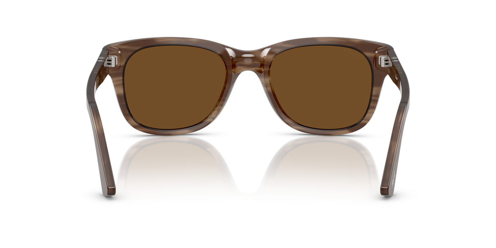 Persol PO3372S con Montatura Striato Marrone e Lenti Marrone - Immagine 5