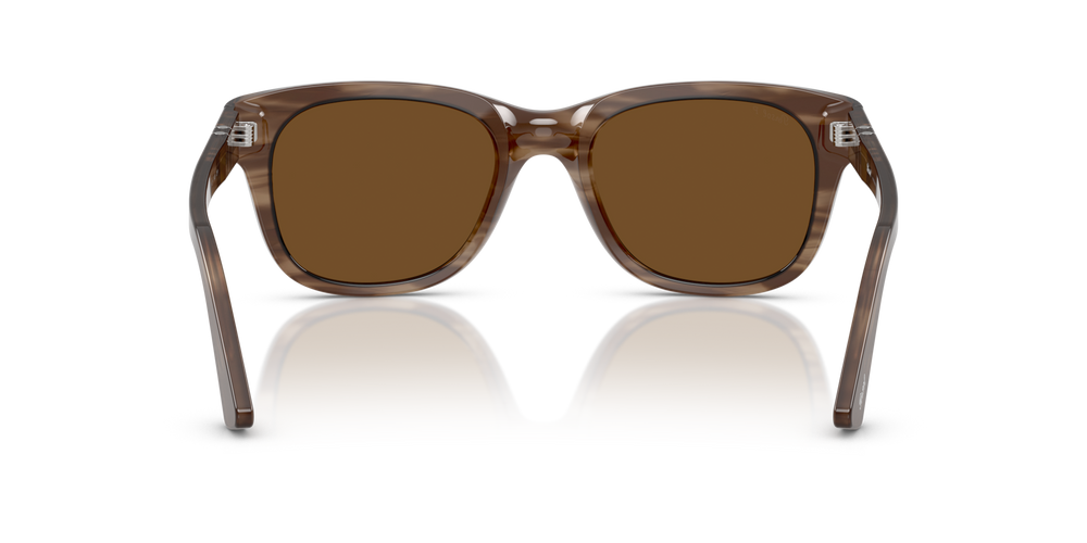 Persol PO3372S con Montatura Striato Marrone e Lenti Marrone - Immagine 5