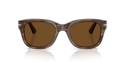 Persol PO3372S con Montatura Striato Marrone e Lenti Marrone - Immagine 2