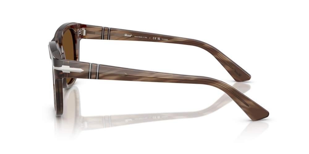 Persol PO3372S con Montatura Striato Marrone e Lenti Marrone - Immagine 4