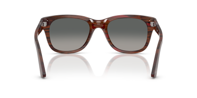 Persol PO3372S mit Striped Burgundy Gestell und Grau Gläsern - Bild 5