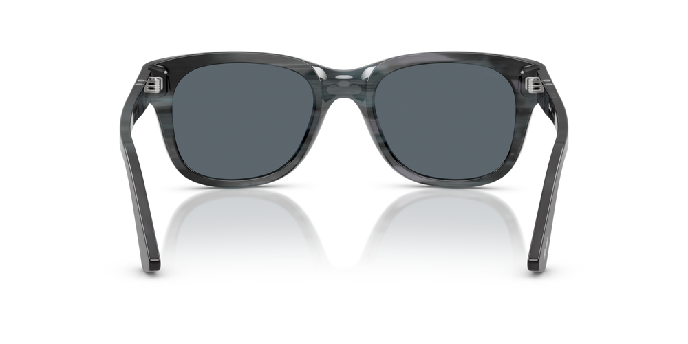 Persol PO3372S con Montatura Striato Grigio e Lenti Blu - Immagine 5