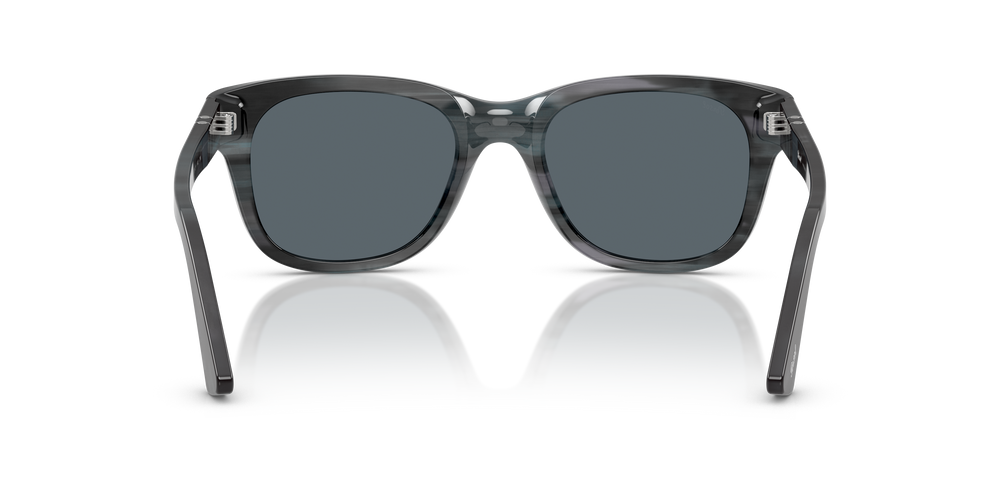 Persol PO3372S con Montatura Striato Grigio e Lenti Blu - Immagine 5